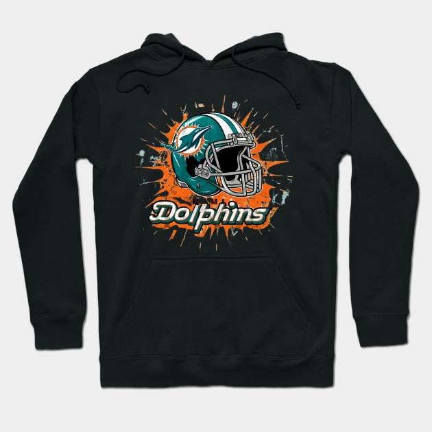 Miami Dolphins Hoodie by Pixy Official